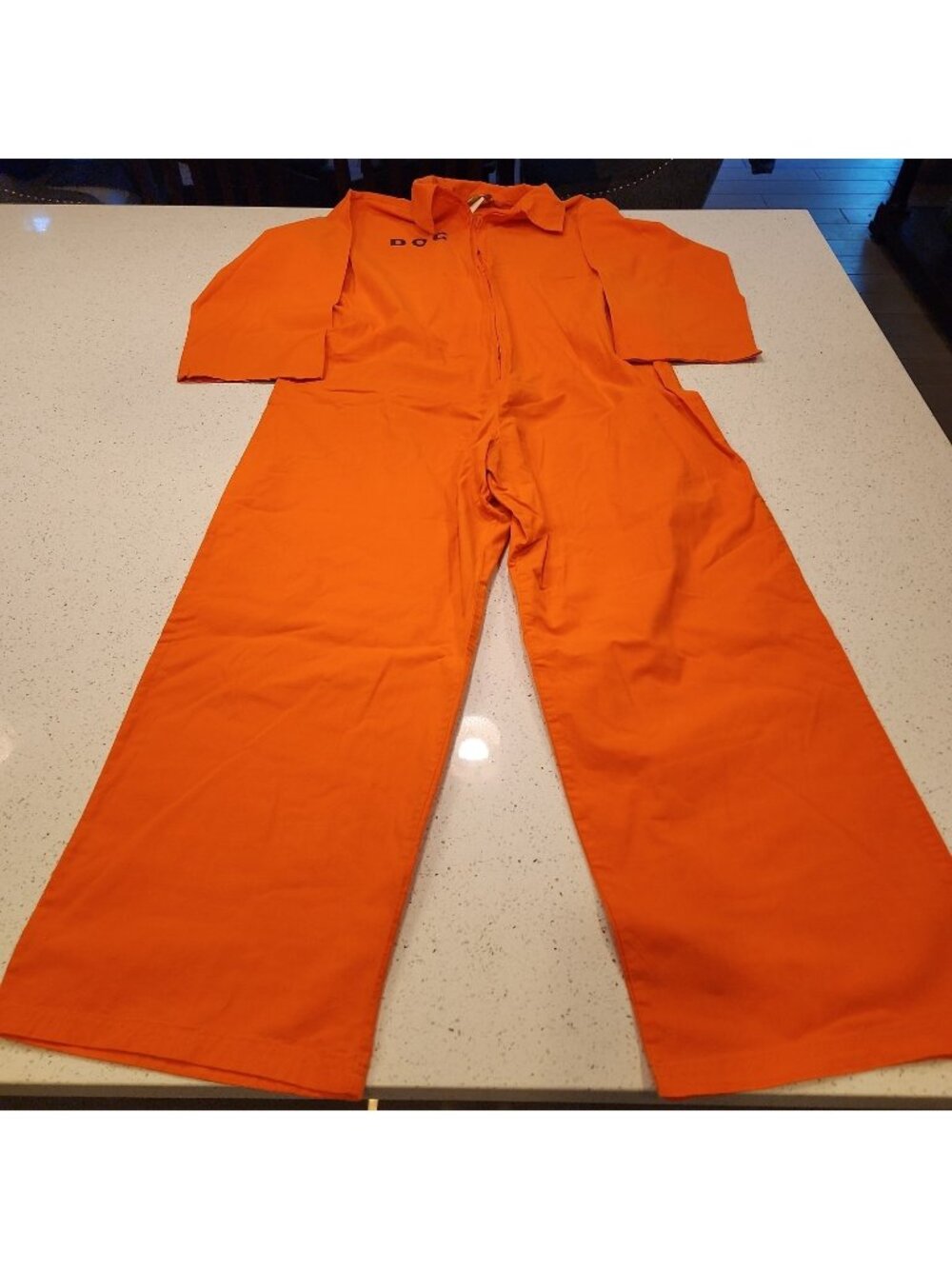 Spirit Hallowen Prisoner Costume Orange Dept Of Corrections Adult Large
